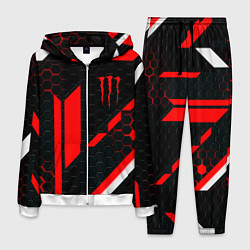 Костюм мужской Monster energy sport geometry, цвет: 3D-белый