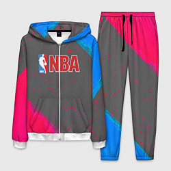 Костюм мужской NBA неоновые краски, цвет: 3D-белый