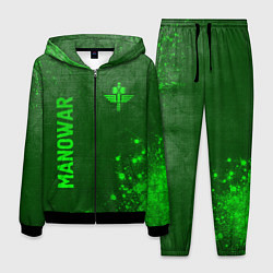 Костюм мужской Manowar - green gradient вертикально, цвет: 3D-черный
