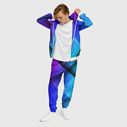 Костюм мужской Color blue, цвет: 3D-белый — фото 2