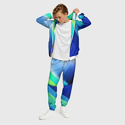 Костюм мужской Color blue green, цвет: 3D-белый — фото 2