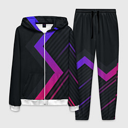 Костюм мужской Color black line, цвет: 3D-белый