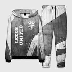 Мужской костюм Leeds United - grey gradient вертикально
