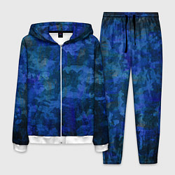 Мужской костюм Абстракция - blue uniform camouflage