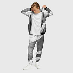 Костюм мужской Ajax - grey gradient вертикально, цвет: 3D-черный — фото 2