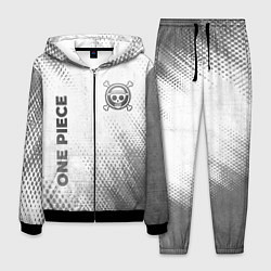 Костюм мужской One Piece - white gradient вертикально, цвет: 3D-черный