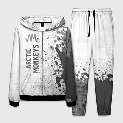 Костюм мужской Arctic Monkeys - white gradient по-вертикали, цвет: 3D-черный