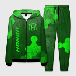Мужской костюм Honda - green gradient вертикально