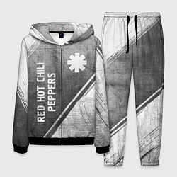 Мужской костюм Red Hot Chili Peppers - grey gradient вертикально