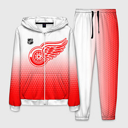 Мужской костюм Детройт Ред Уингз - красно белый градиент
