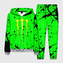 Мужской костюм Monster energy кислотные брызги
