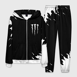 Костюм мужской Monster energy fire white, цвет: 3D-белый