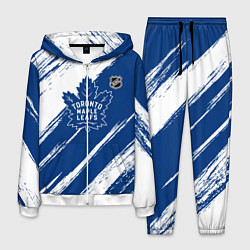 Мужской костюм Торонто Мейпл Лифс - брызги синей краски