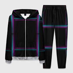 Мужской костюм Neon pink light blue