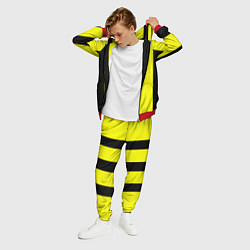 Костюм мужской Color yellow black line, цвет: 3D-красный — фото 2