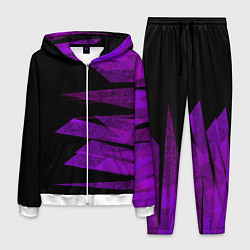 Мужской костюм Color purple black stripes