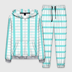 Мужской костюм Color white cage