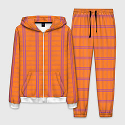 Костюм мужской Color orange cage, цвет: 3D-белый