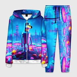 Мужской костюм Бендер на сказочной неоновой грибной планете - ней