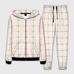 Мужской костюм Color white stripes