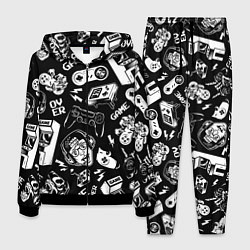 Мужской костюм Retro gamer pattern