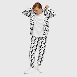 Костюм мужской Три буквы: чёрные, цвет: 3D-белый — фото 2