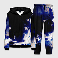 Костюм мужской Синее пламя, цвет: 3D-черный