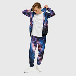 Костюм мужской Фантастический космос звёзды и туманности, цвет: 3D-черный — фото 2