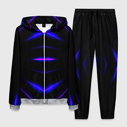 Мужской костюм Color black neon stripes