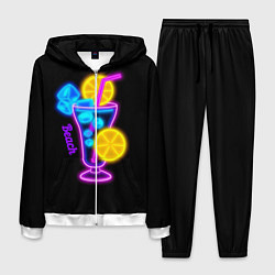 Костюм мужской Night beach, цвет: 3D-белый