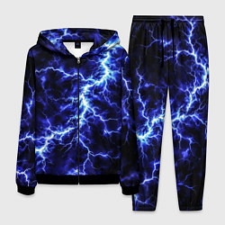 Костюм мужской Мощнейший разряд молнии, цвет: 3D-черный