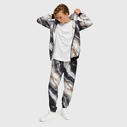 Костюм мужской Текстура жемчужный мрамор, цвет: 3D-черный — фото 2