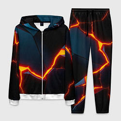 Костюм мужской Plate split, цвет: 3D-белый