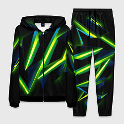 Костюм мужской Geometric neon, цвет: 3D-черный