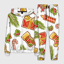 Костюм мужской Рождественский вайб, цвет: 3D-белый