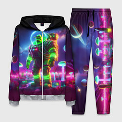 Мужской костюм Космонавт Шрук в неоновом скафандре на загадочной