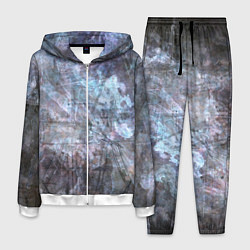 Костюм мужской Абстракция - gray-blue hurricane, цвет: 3D-белый