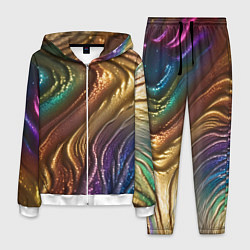 Мужской костюм Сморщенные складочки жидкости