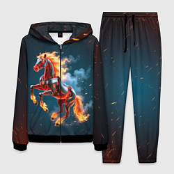 Мужской костюм Огненная лошадь киборг
