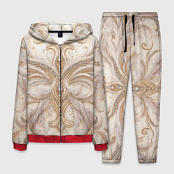 Мужской костюм Перламутровый орнамент с перьями