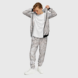 Костюм мужской Вензельные цветы, цвет: 3D-черный — фото 2