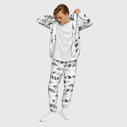 Костюм мужской Перья, цвет: 3D-белый — фото 2
