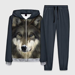 Костюм мужской Зимний волк, цвет: 3D-меланж