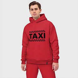 Мужской костюм оверсайз Taxi, цвет: красный — фото 2