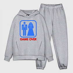 Мужской костюм оверсайз Game over, цвет: меланж