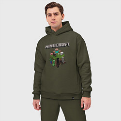 Мужской костюм оверсайз Minecraft Units, цвет: хаки — фото 2