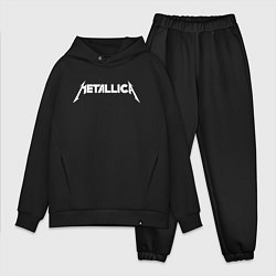 Мужской костюм оверсайз Metallica, цвет: черный