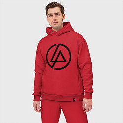 Мужской костюм оверсайз Linkin Park: Sybmol, цвет: красный — фото 2