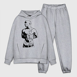 Мужской костюм оверсайз 2pac, цвет: меланж