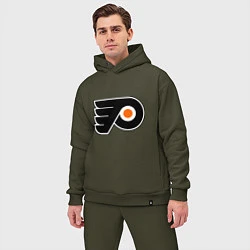 Мужской костюм оверсайз Philadelphia Flyers, цвет: хаки — фото 2